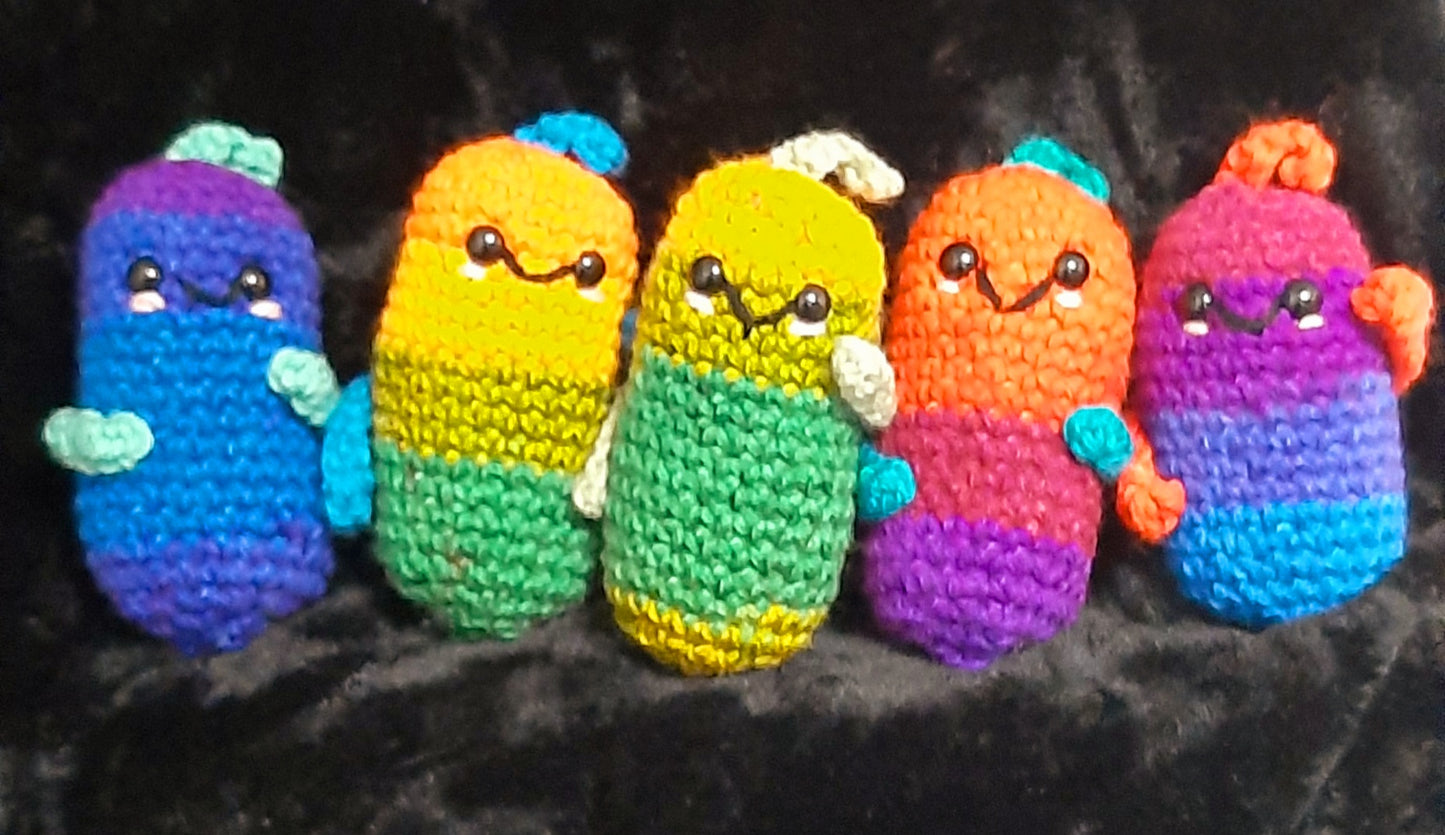 Crochet Multicolored Pickles